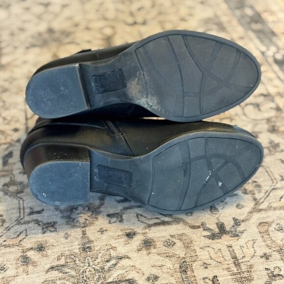 SOUL Naturalizer Boots Women's Size 7 Black Calm Booties Zipper Block Heel - Picture 7 of 9